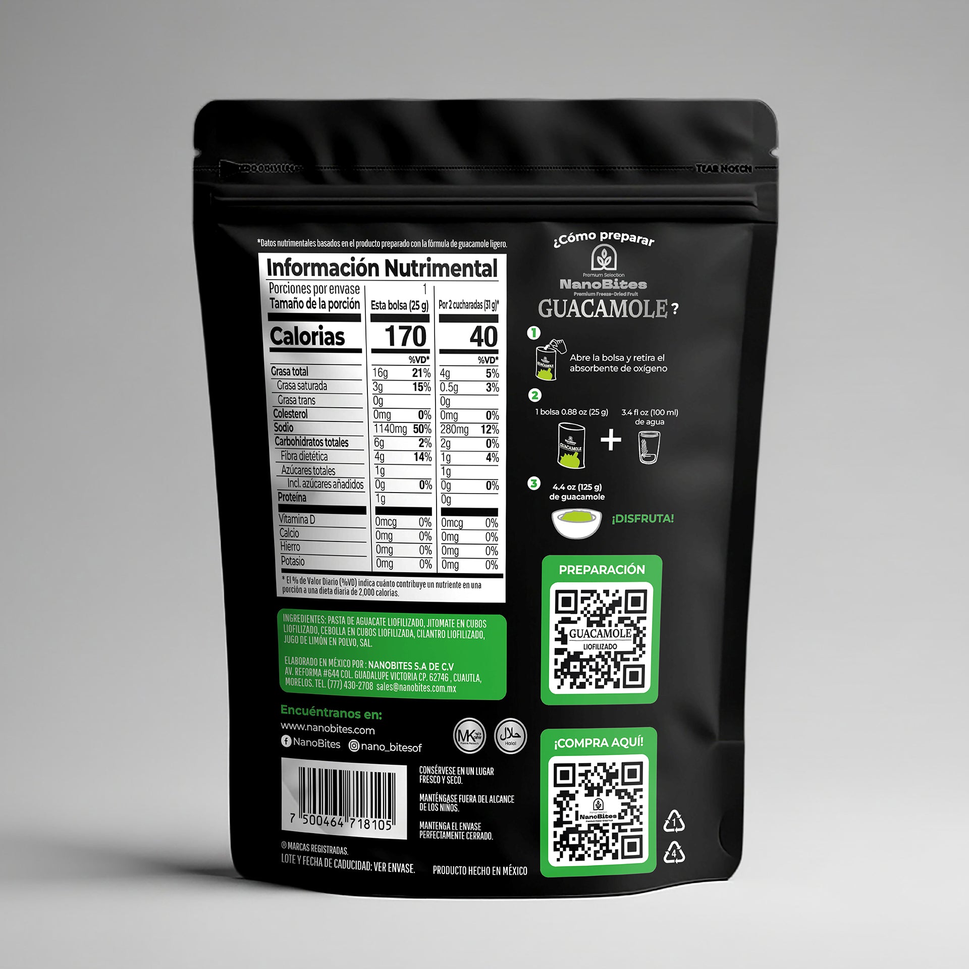 Guacamole Liofilizado 25 g