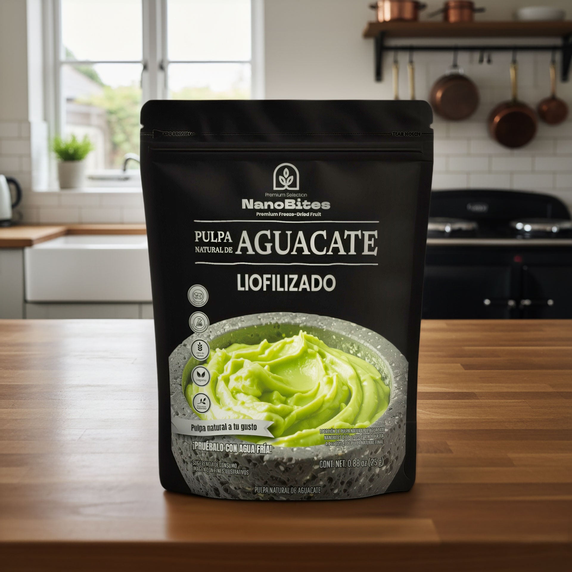 Pulpa Natural de Aguacate Liofilizado 25 g