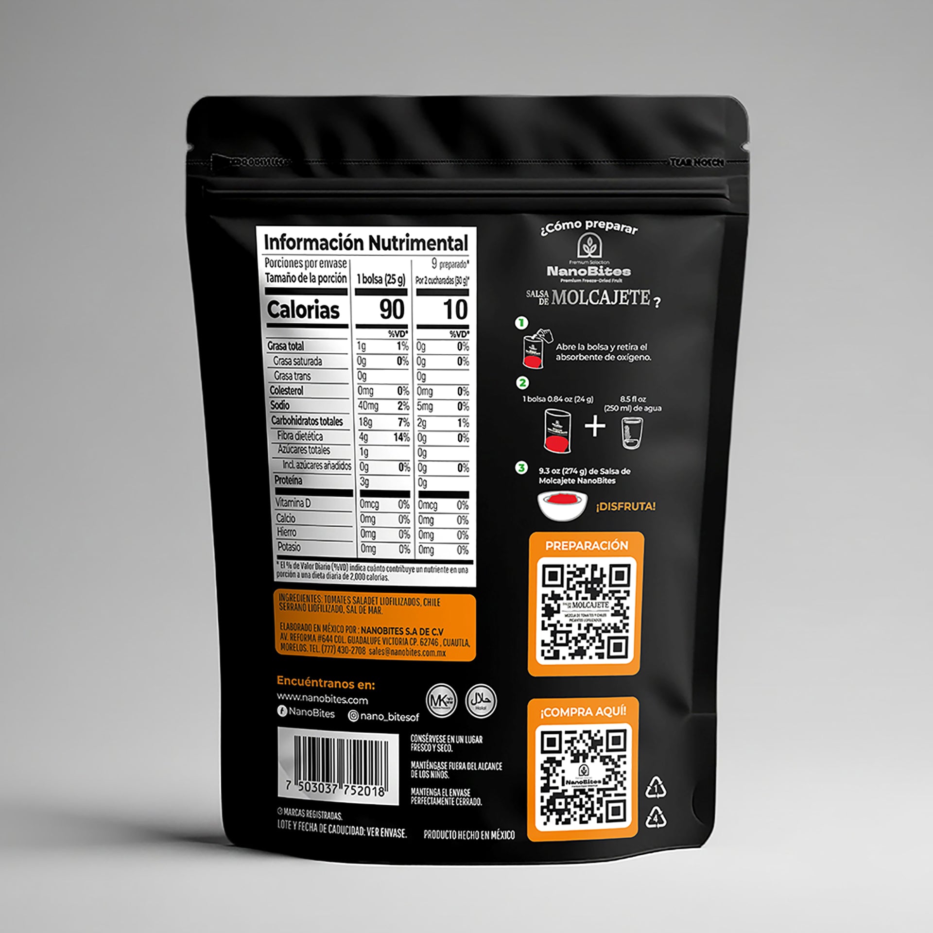 Salsa de Molcajete Liofilizada 25 g